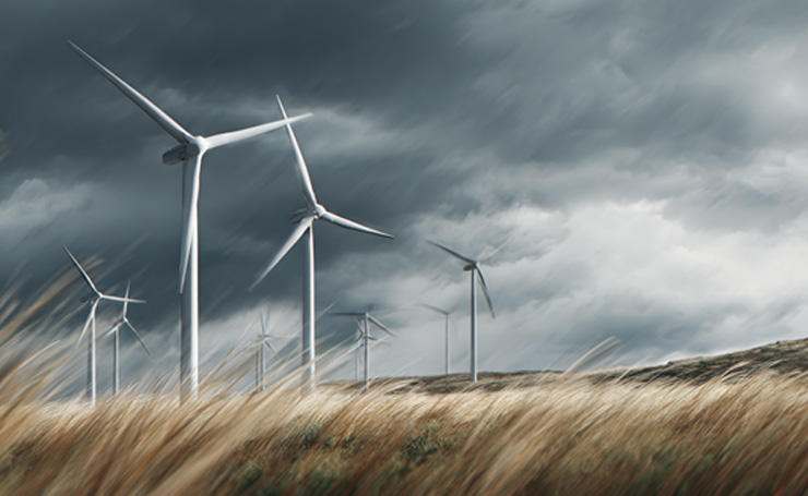 Power a Turbine Generates in One Rotation