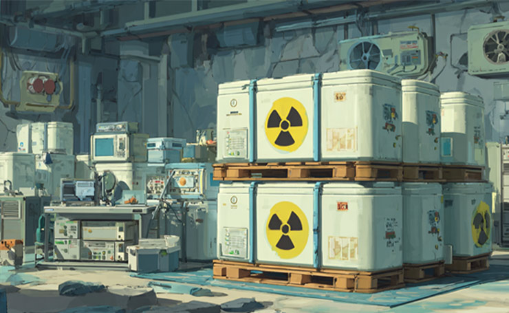 Uranium Explosives in containers