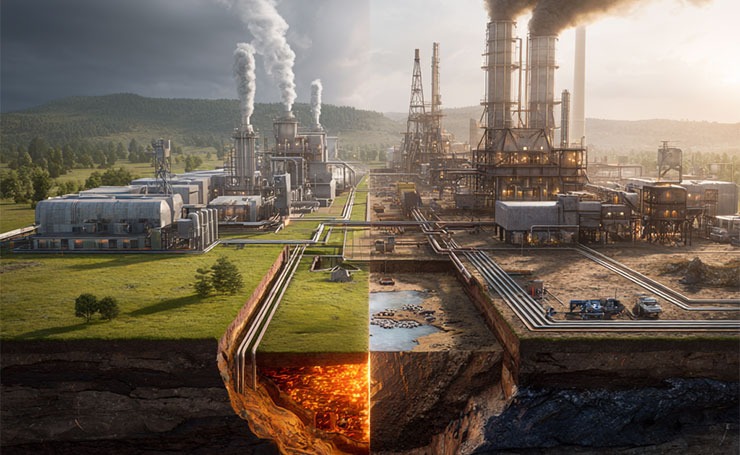 Geothermal vs. Fossil Fuels