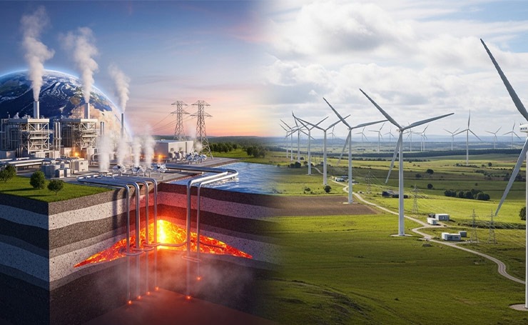 Geothermal vs. Wind Energy